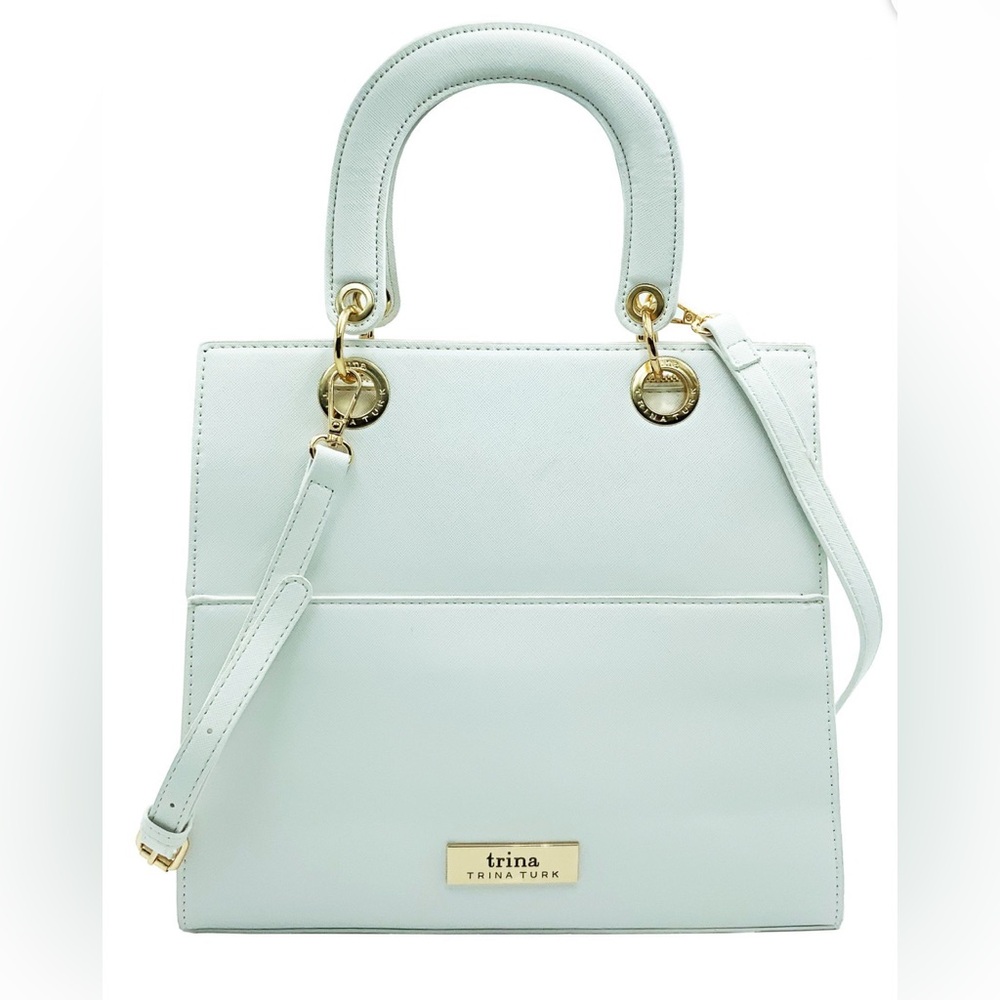 New Trina Turk Elegant White Satchel